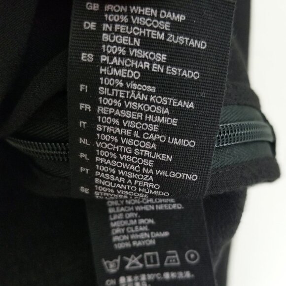 NEW & Other Stories Oversized Sleeve Blouse Black Size 4 Viscose Crepe Classic - Picture 11 of 16